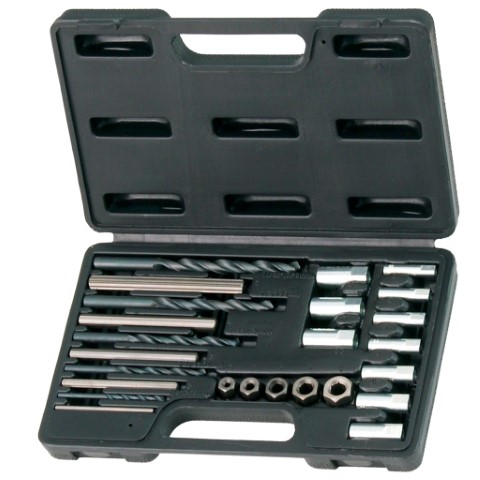 SP - SCREW EXTRACTOR DRILL AND GUIDE SET 25PCS 